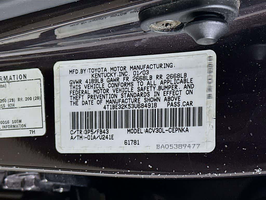 2003 Toyota Camry LE