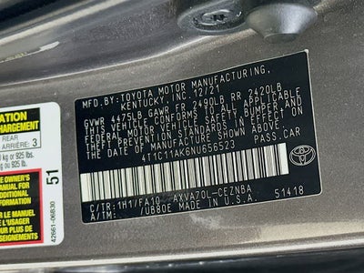 2022 Toyota Camry LE