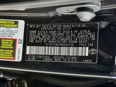 2021 Toyota Camry SE
