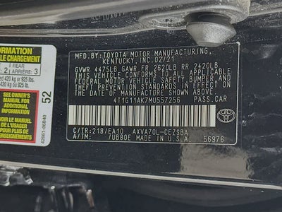2021 Toyota Camry SE