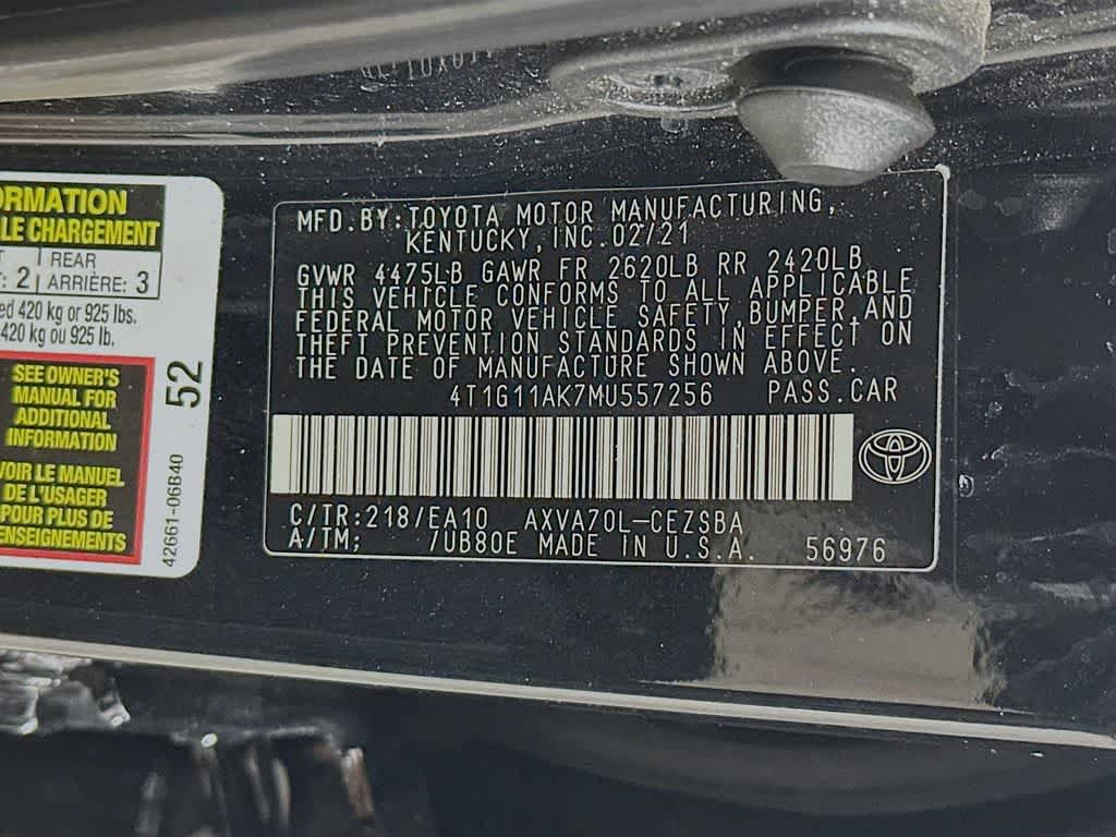 2021 Toyota Camry SE