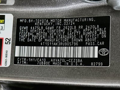 2024 Toyota Camry SE