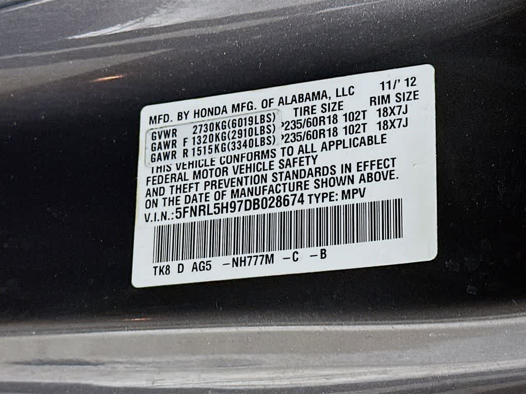 2013 Honda Odyssey Touring