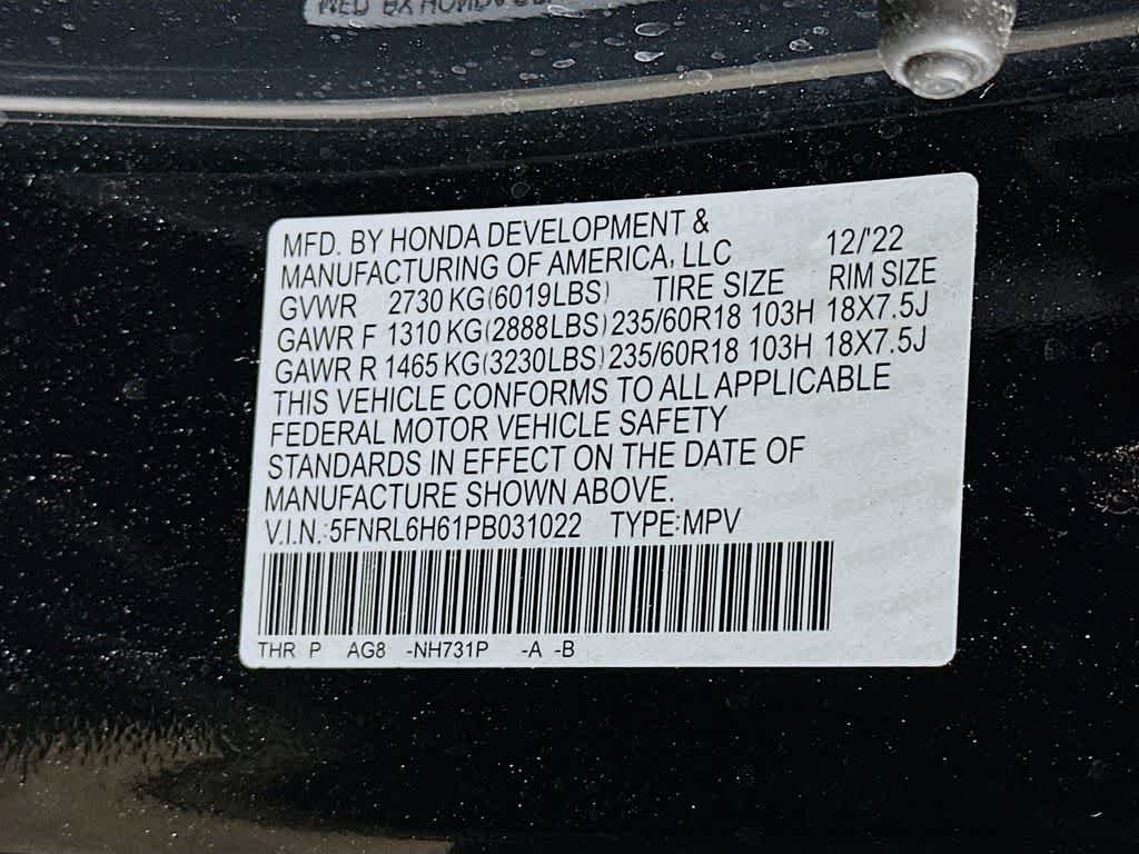 2023 Honda Odyssey EX-L