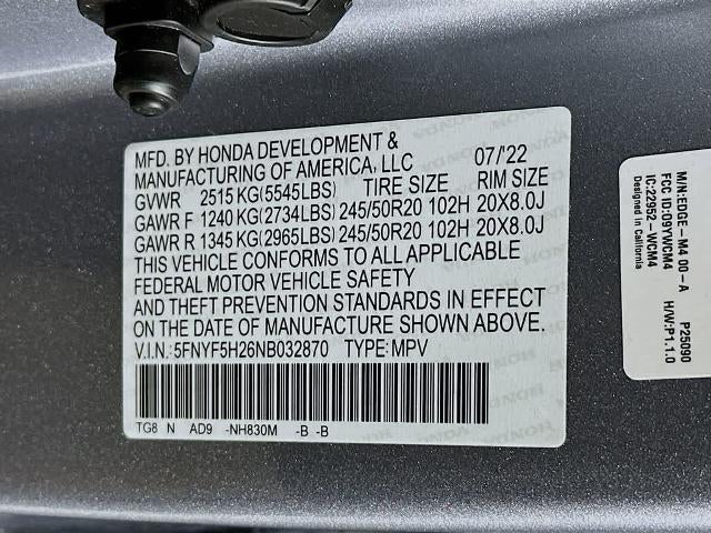 2022 Honda Pilot Special Edition