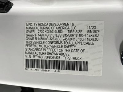 2023 Honda Ridgeline RTL-E
