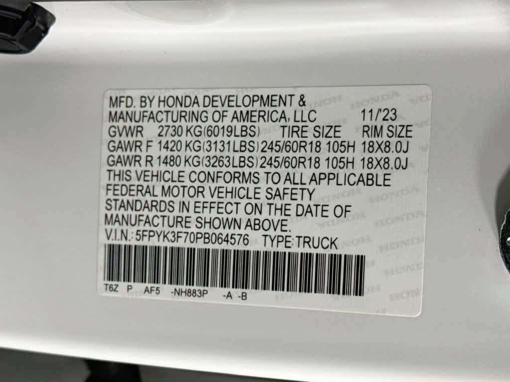 2023 Honda Ridgeline RTL-E