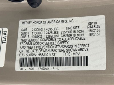 2018 Honda CR-V EX-L