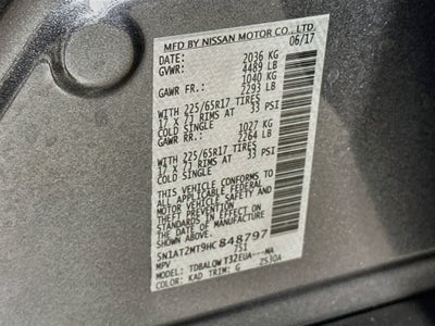 2017 Nissan Rogue SV
