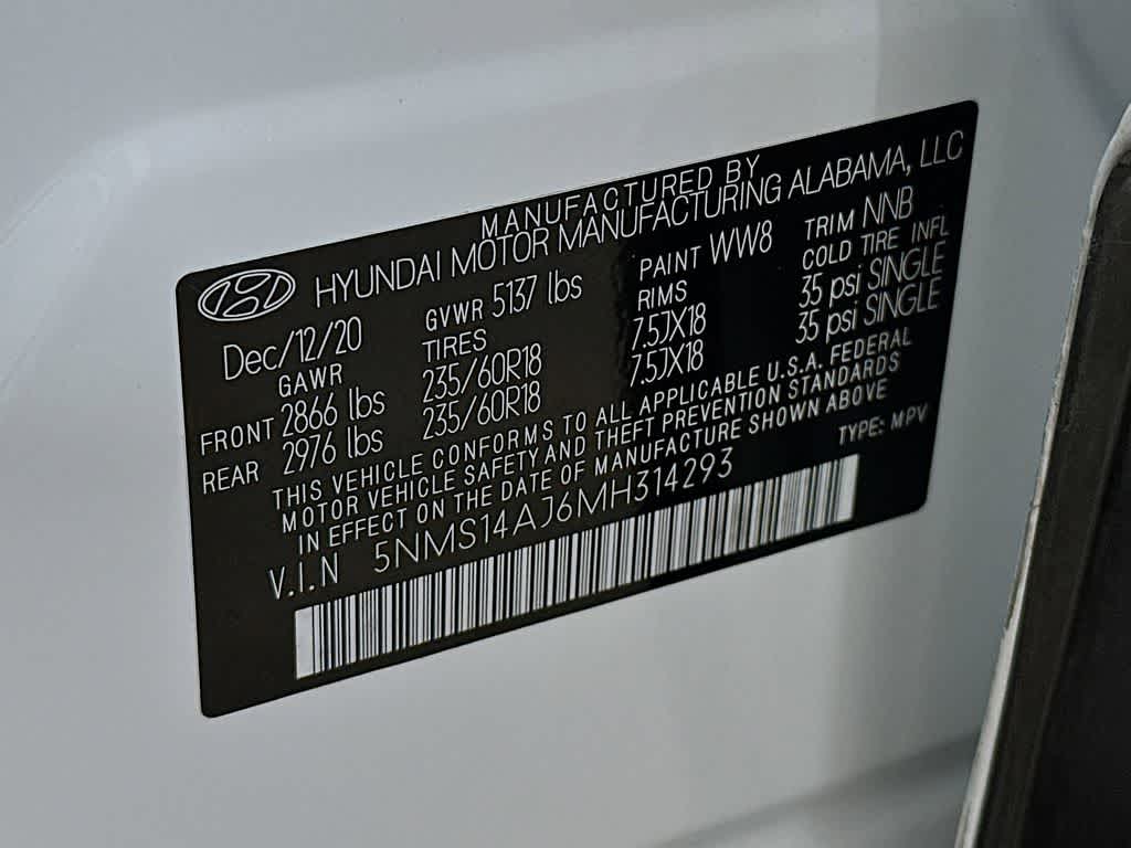 2021 Hyundai Santa Fe SE