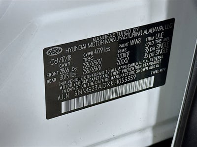 2019 Hyundai Santa Fe SE