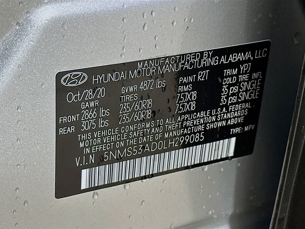 2020 Hyundai Santa Fe Limited