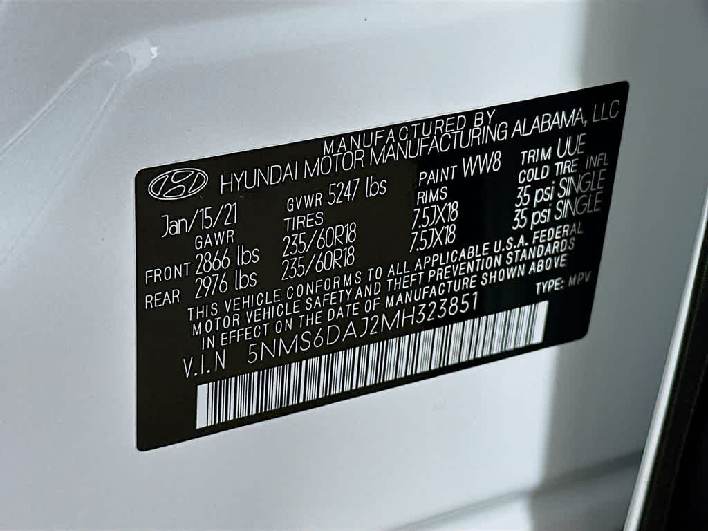 2021 Hyundai Santa Fe SEL