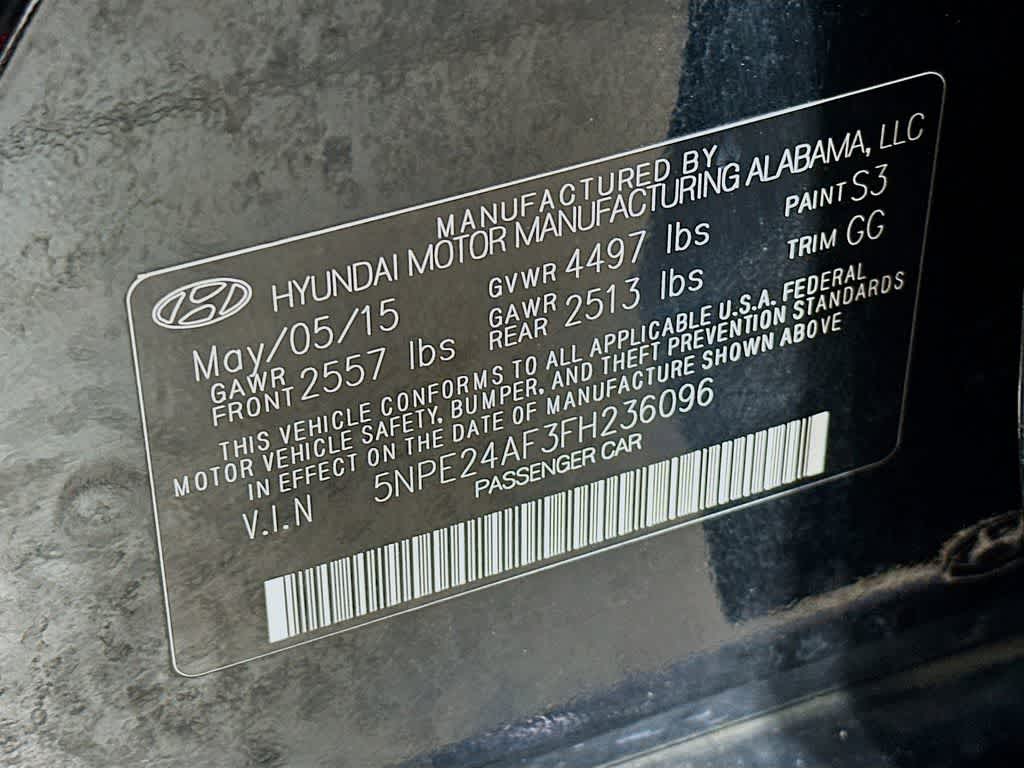 2015 Hyundai Sonata 2.4L SE