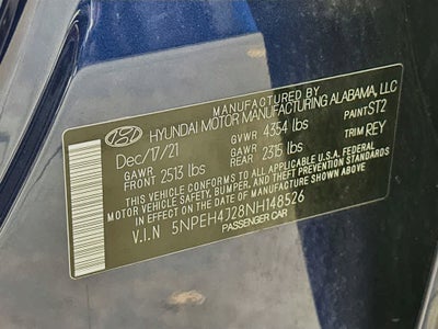 2022 Hyundai Sonata Limited