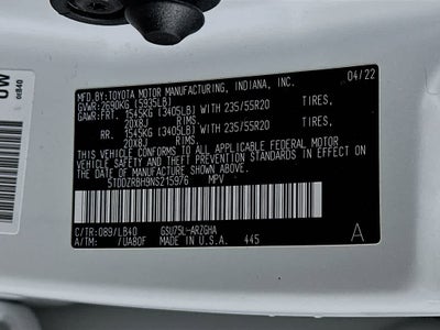 2022 Toyota Highlander Limited