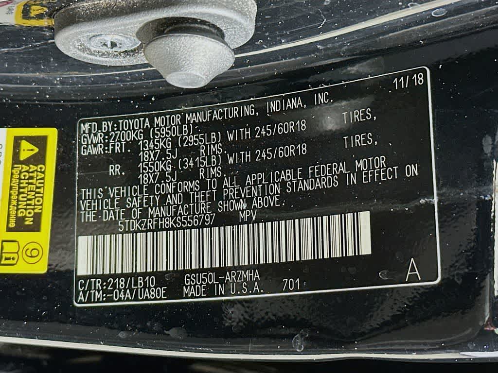 2019 Toyota Highlander XLE