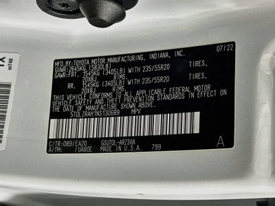2022 Toyota Highlander XSE