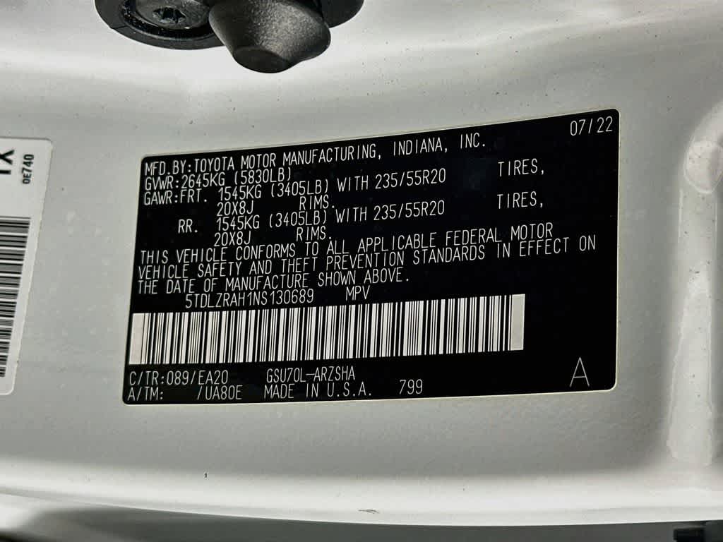 2022 Toyota Highlander XSE