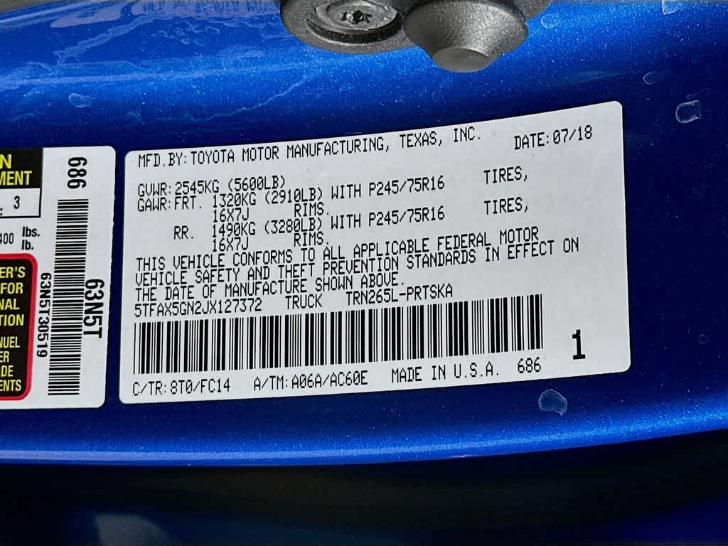 2018 Toyota Tacoma SR5