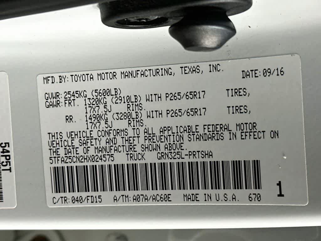 2017 Toyota Tacoma TRD Sport