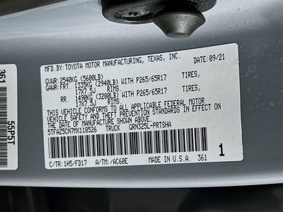 2021 Toyota Tacoma TRD Sport