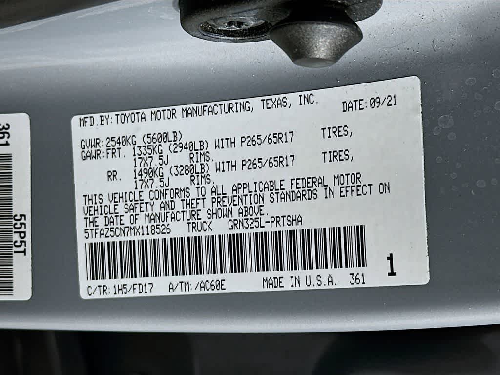 2021 Toyota Tacoma TRD Sport