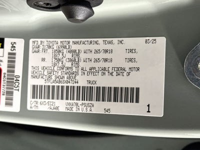 2025 Toyota Tundra SR5