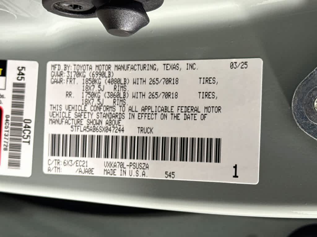 2025 Toyota Tundra SR5