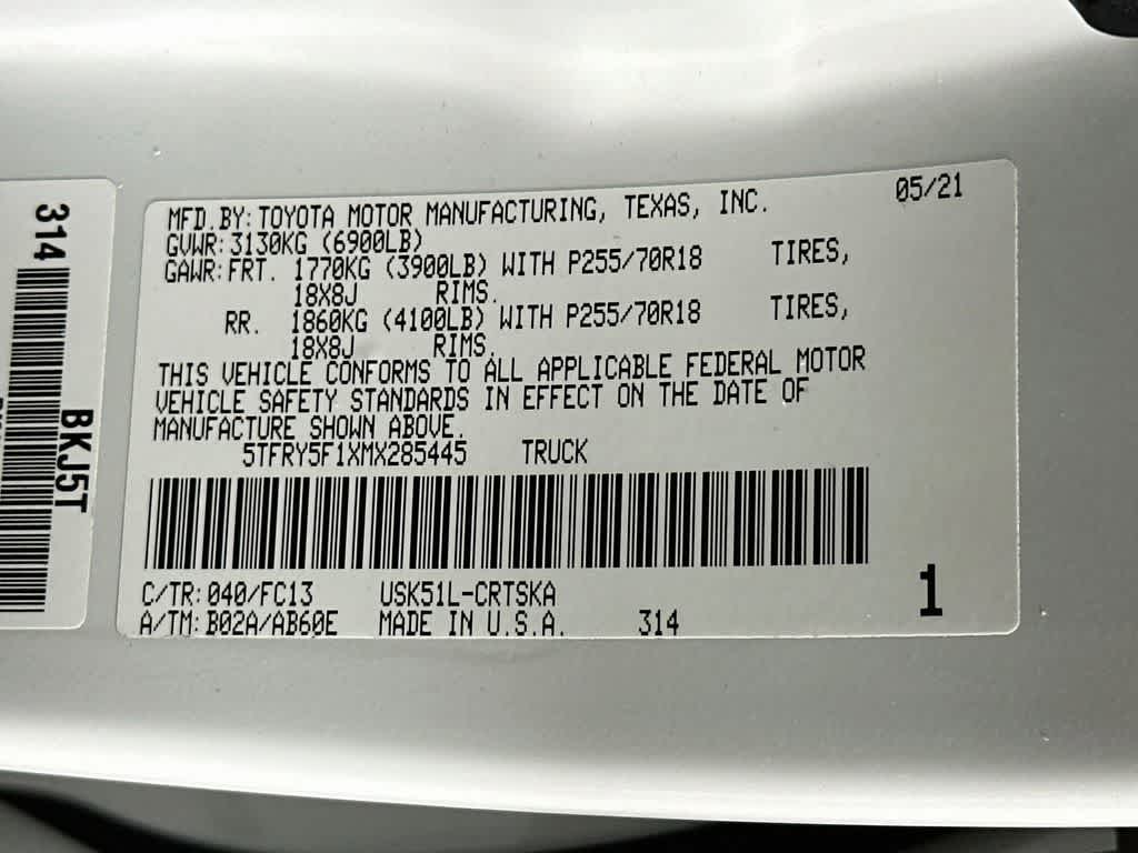 2021 Toyota Tundra SR5