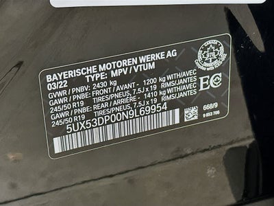 2022 BMW X3 xDrive30i xDrive30i