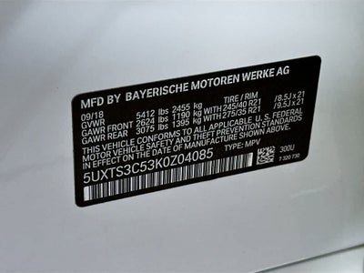 2019 BMW X3 M40i M40i