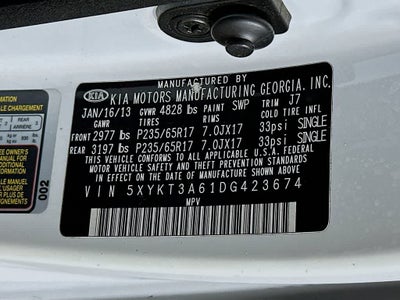 2013 Kia Sorento LX