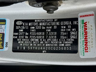 2012 Kia Sorento EX
