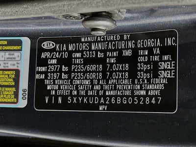 2011 Kia Sorento EX