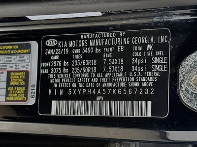2019 Kia Sorento EX V6