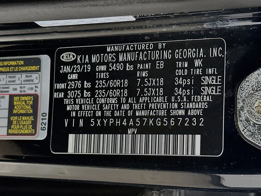 2019 Kia Sorento EX V6