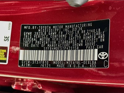 2026 Toyota Corolla LE