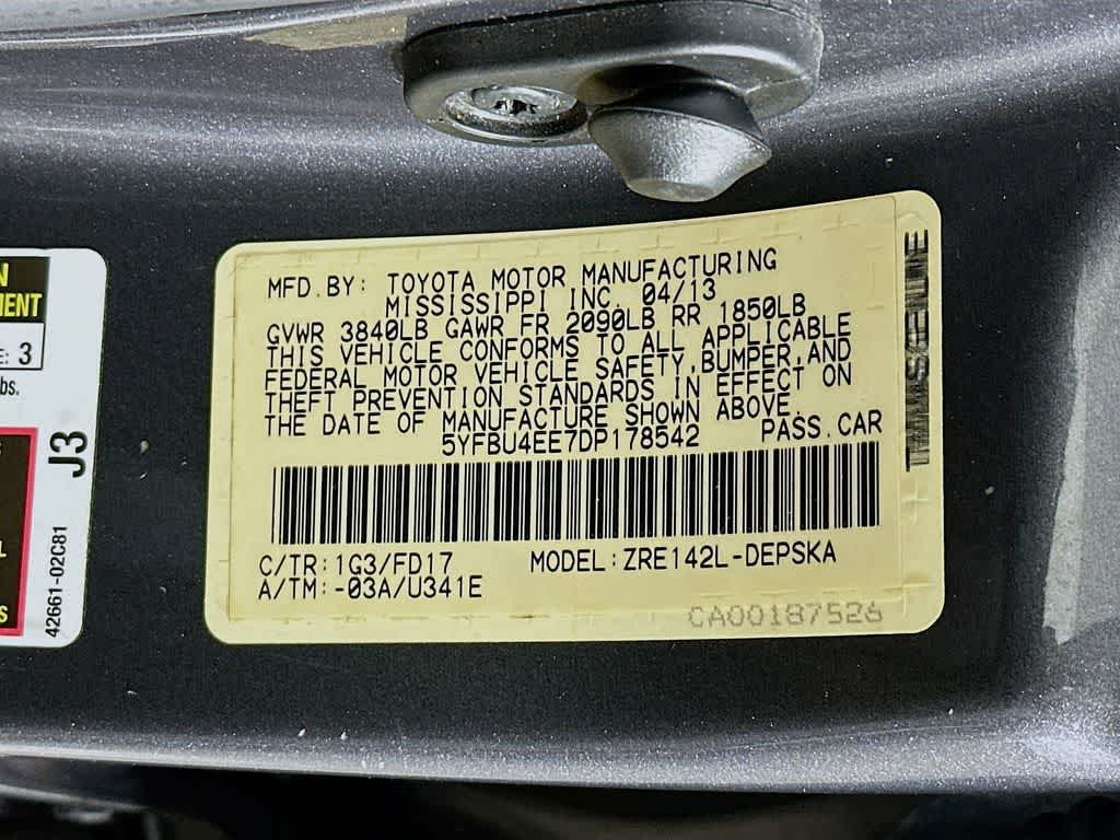 2013 Toyota Corolla S