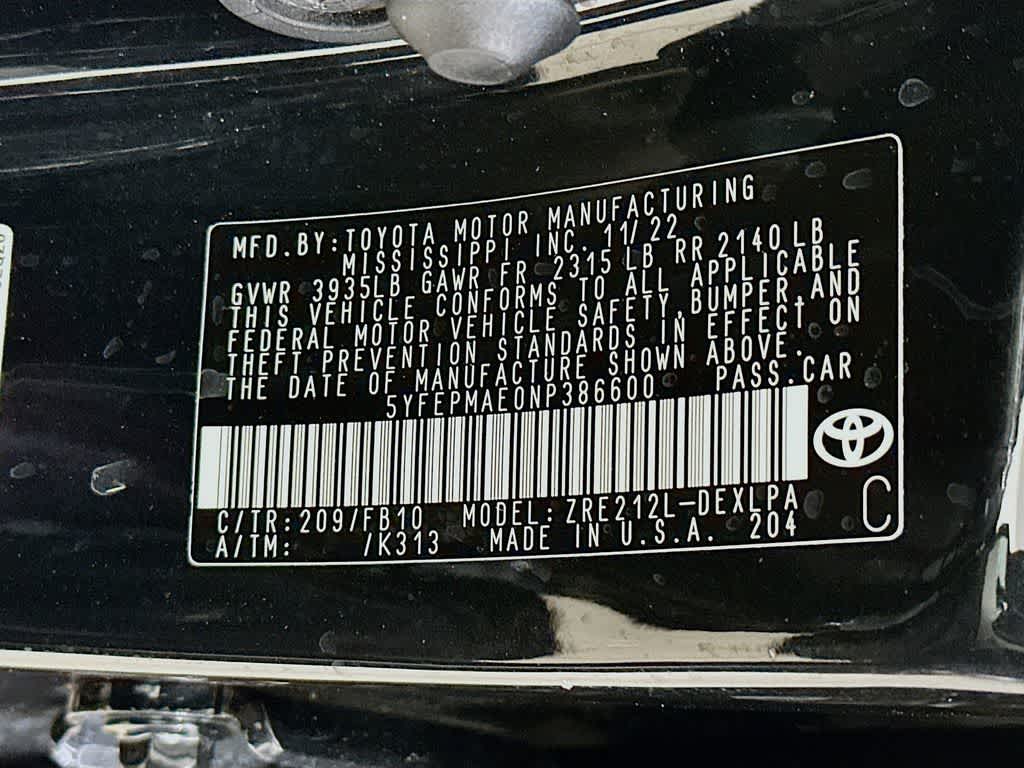 2022 Toyota Corolla LE