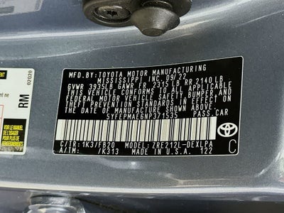 2022 Toyota Corolla LE