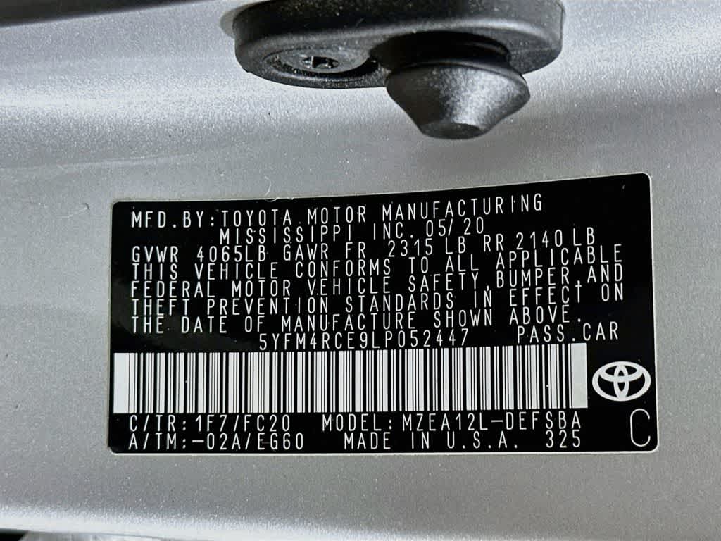 2020 Toyota Corolla SE
