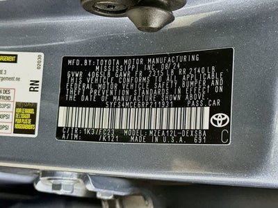 2024 Toyota Corolla SE