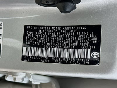 2021 Toyota Corolla SE