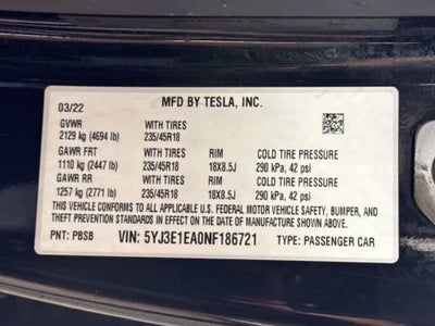 2022 Tesla Model 3 Base