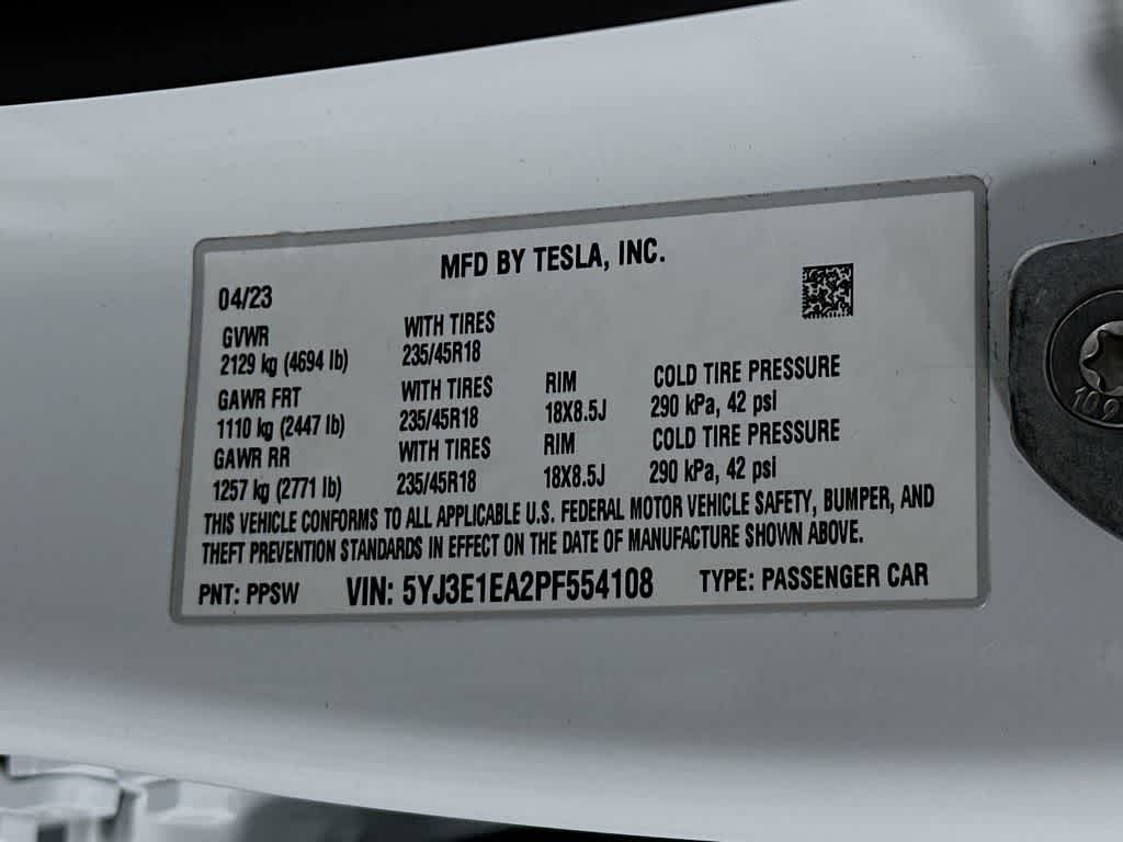 2023 Tesla Model 3 Base