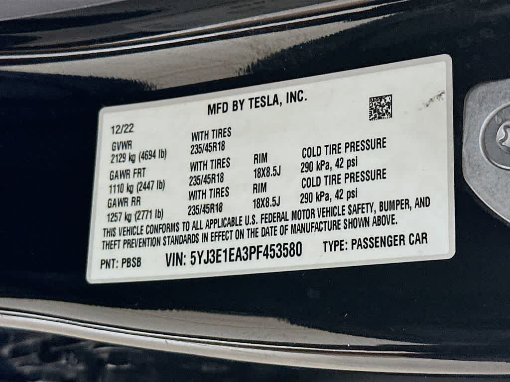 2023 Tesla Model 3 Base