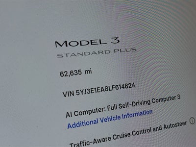 2020 Tesla Model 3 Standard Range Plus