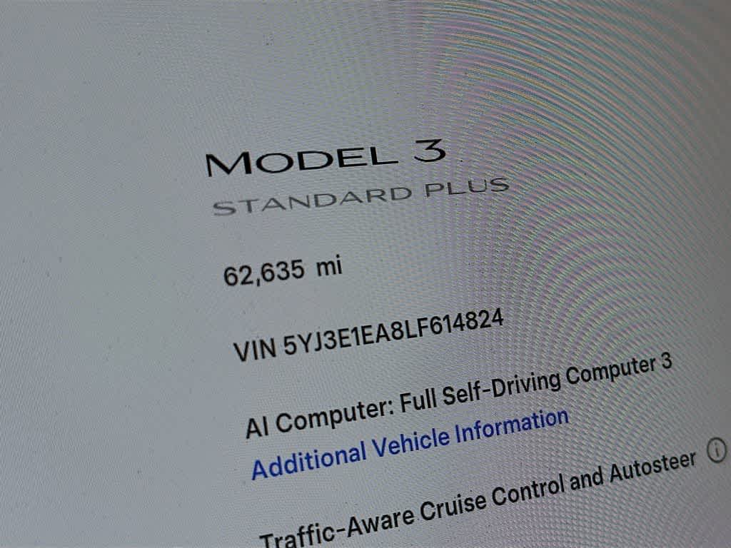 2020 Tesla Model 3 Standard Range Plus
