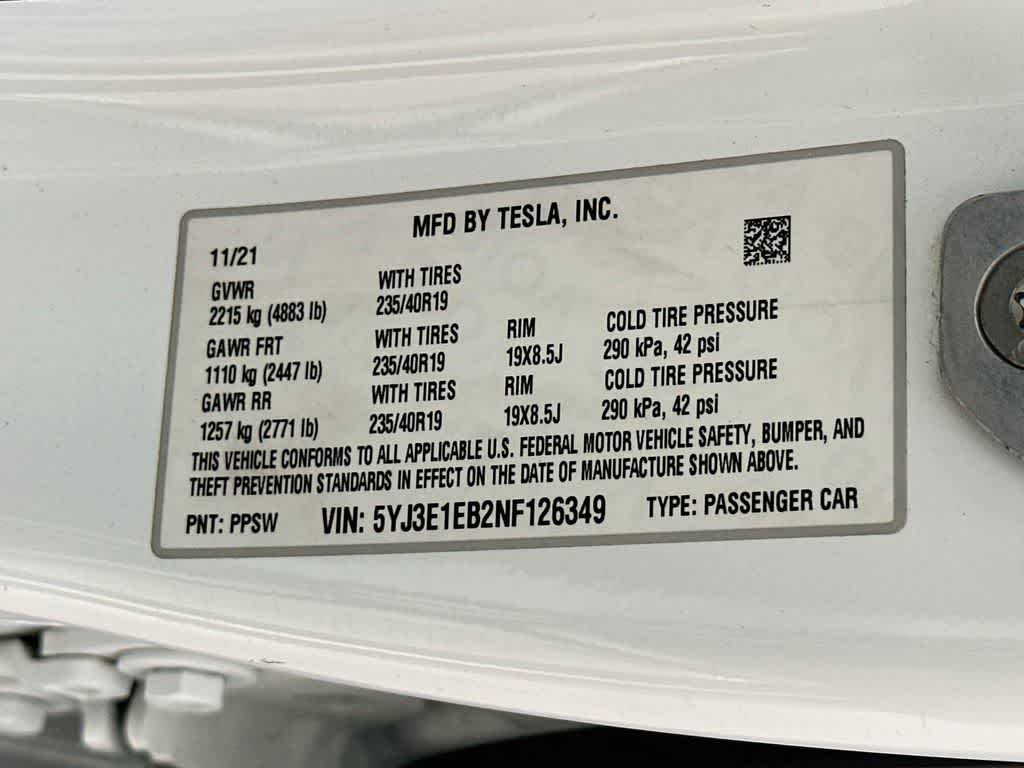 2022 Tesla Model 3 Long Range